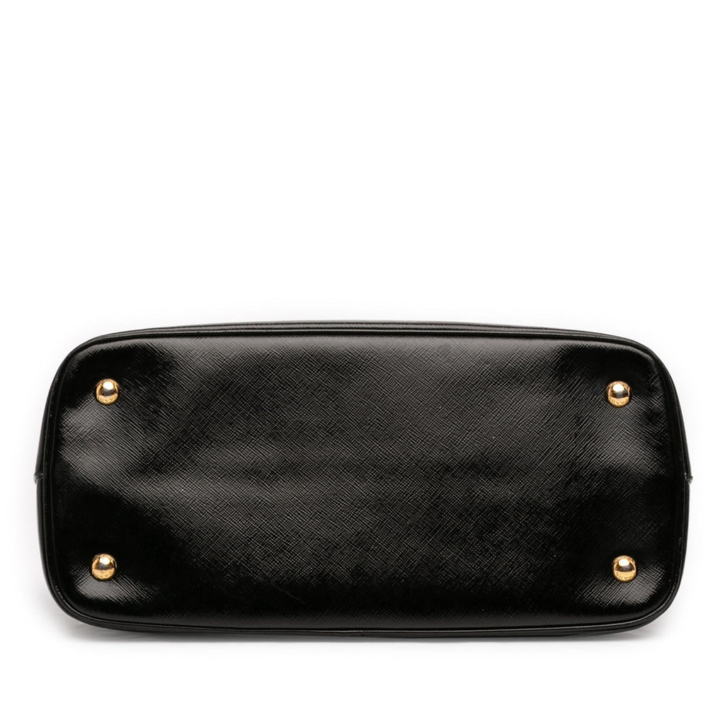 Prada Medium Saffiano Vernice Open Promenade Satchel