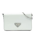 Prada Mini Brushed Leather Chain Crossbody