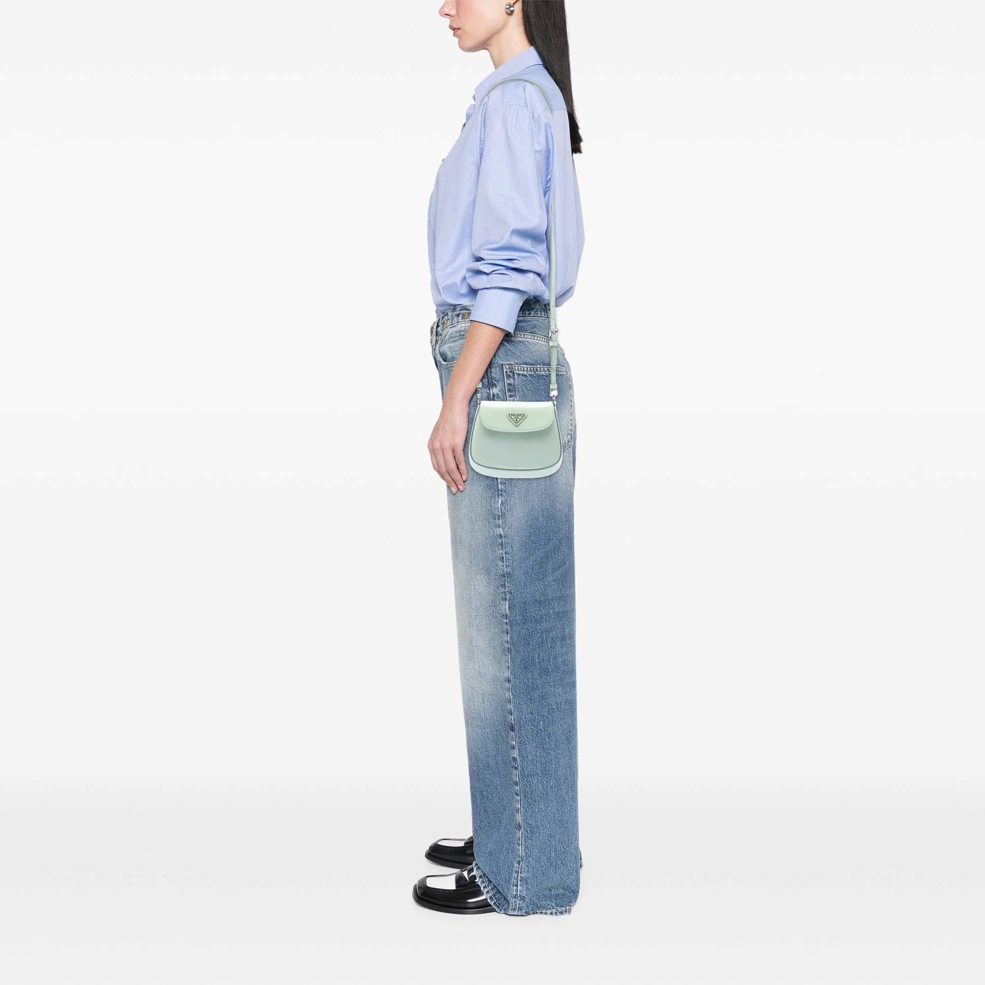 Prada Mini Brushed Leather Cleo Bag