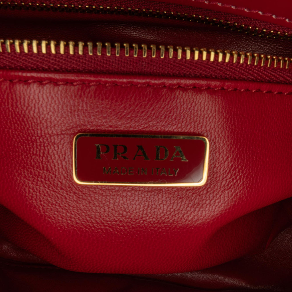 Prada Mini Patent Galleria Double Zip Satchel (SHG-pRGtU5)