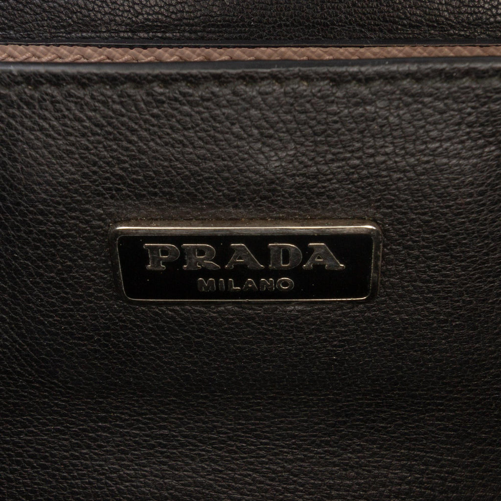 Prada Mini Saffiano Lux Sound Lock Satchel