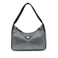 Prada Mini Satin Crystal Re-Edition 2000 Shoulder Bag (SHG-k7n60b)