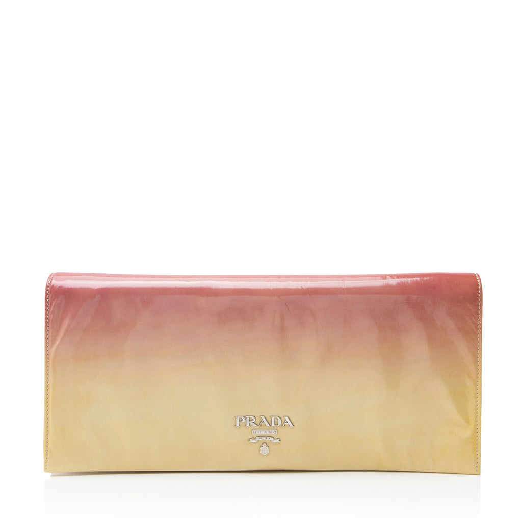Prada Ombre Vernice Sfumata Clutch