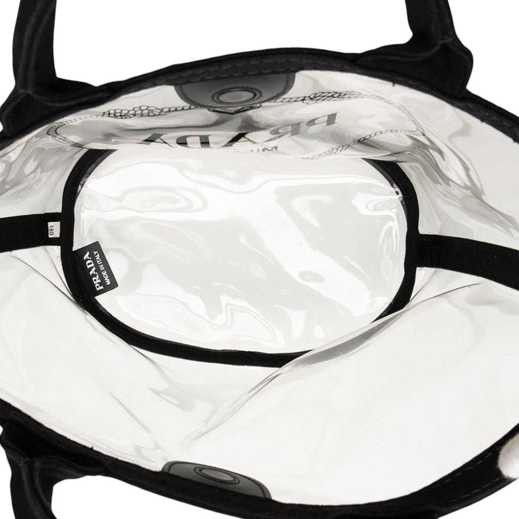 Prada PVC Canapa Logo Satchel