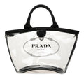 Prada PVC Canapa Logo Satchel