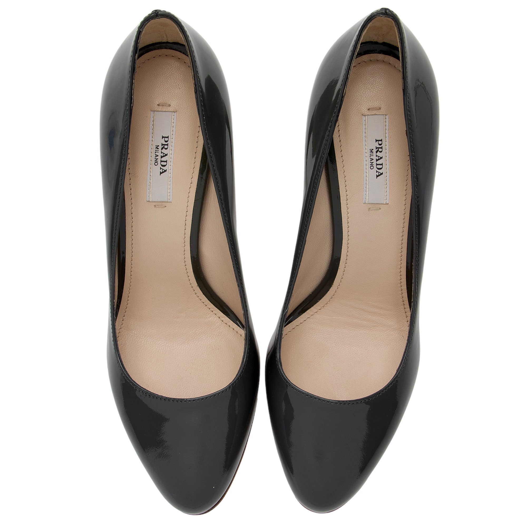 Prada Patent Leather Pumps - Size 7.5 / 37.5 (SHF-iVZkj8)