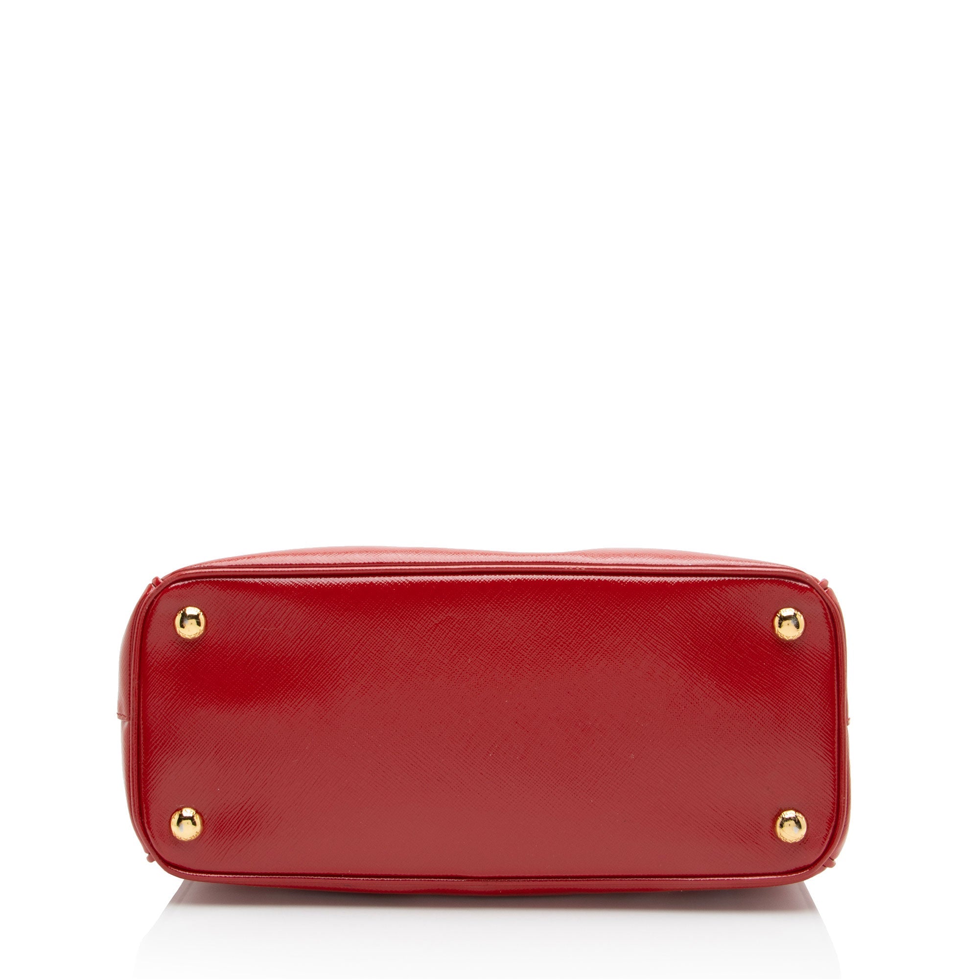 Prada Patent Saffiano Galleria Small Tote