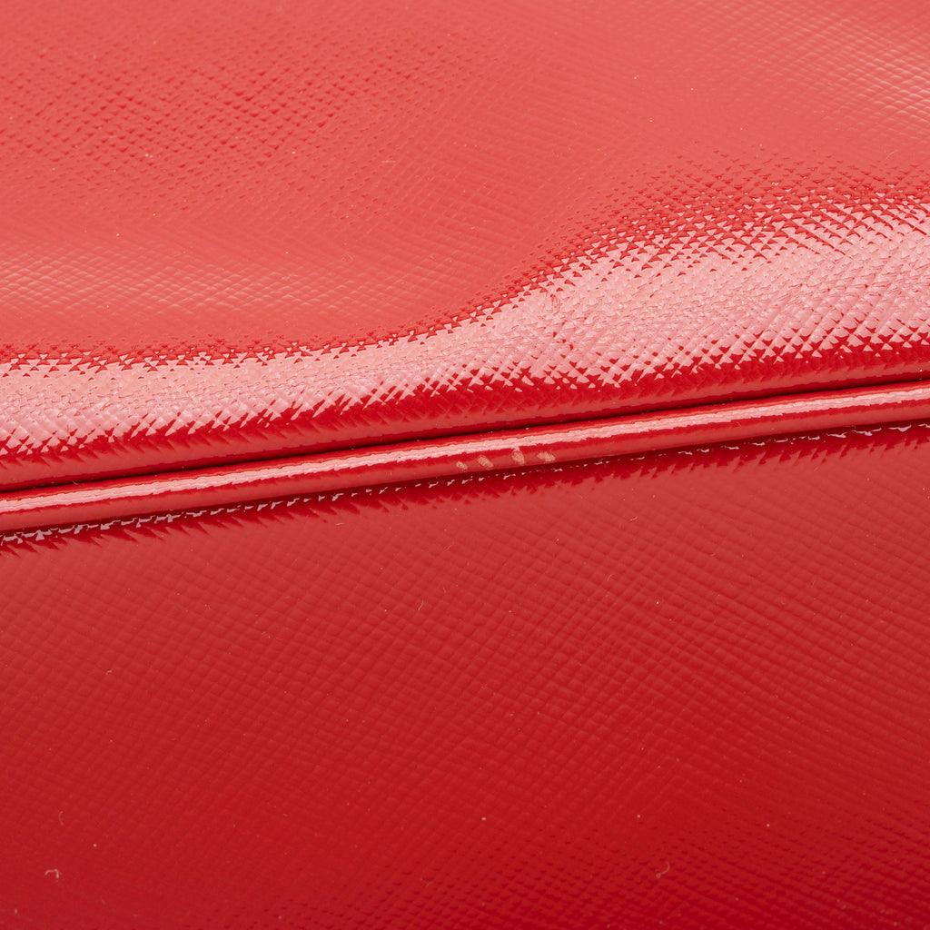 Prada Patent Saffiano Galleria Small Tote