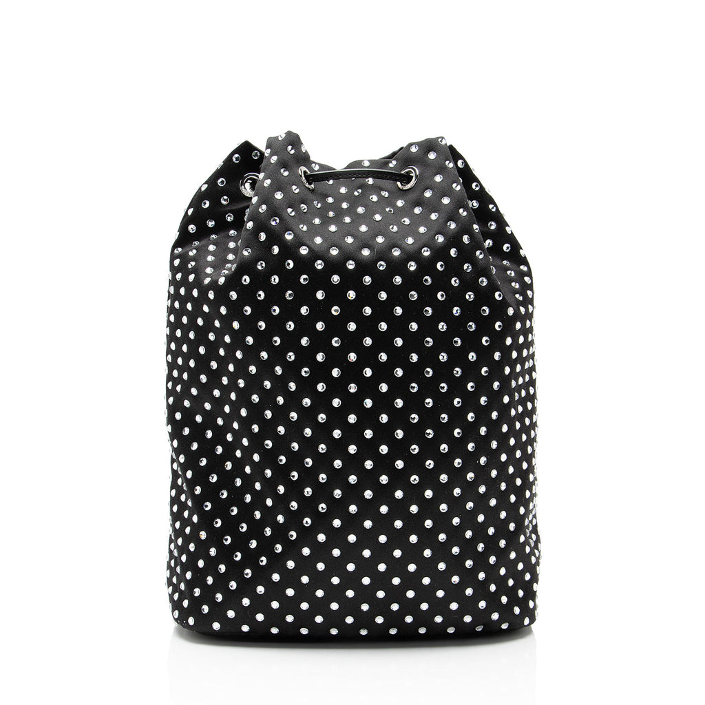 Prada Re-Nylon Crystal Embellished Drawstring Pouch