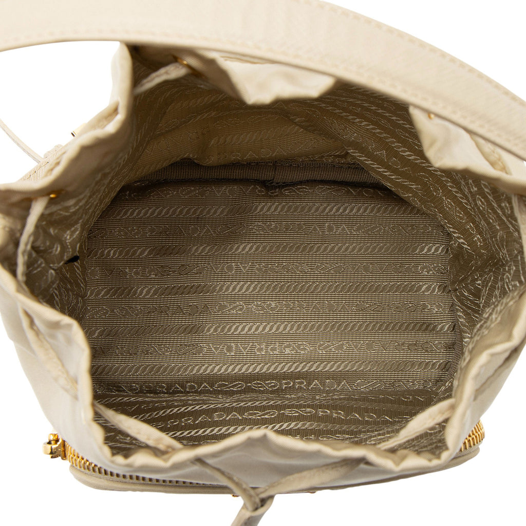 Prada Re-Nylon Duet Drawstring Bucket Bag