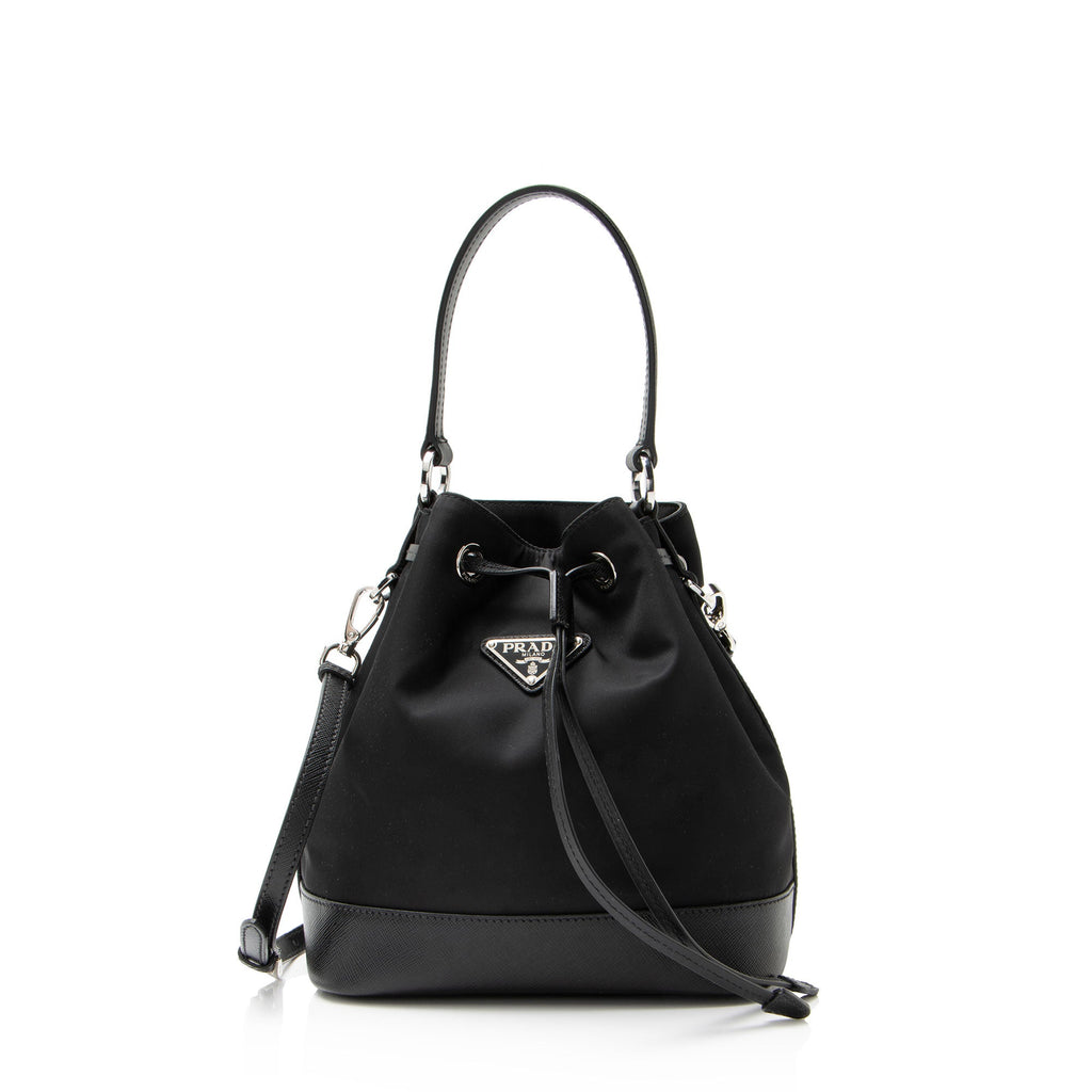 Prada Re-Nylon Top Handle Mini Bucket Bag