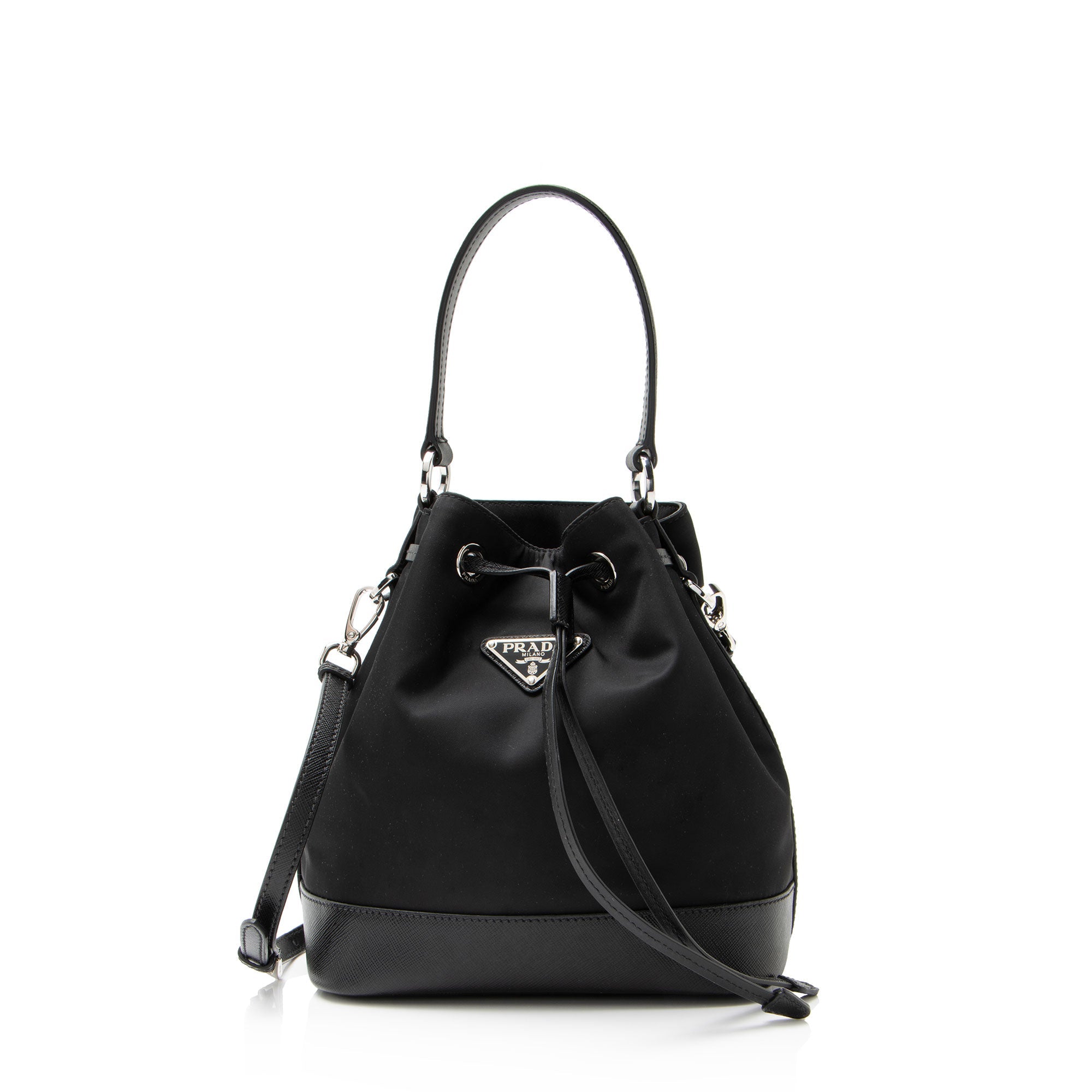 Prada Re-Nylon Top Handle Mini Bucket Bag