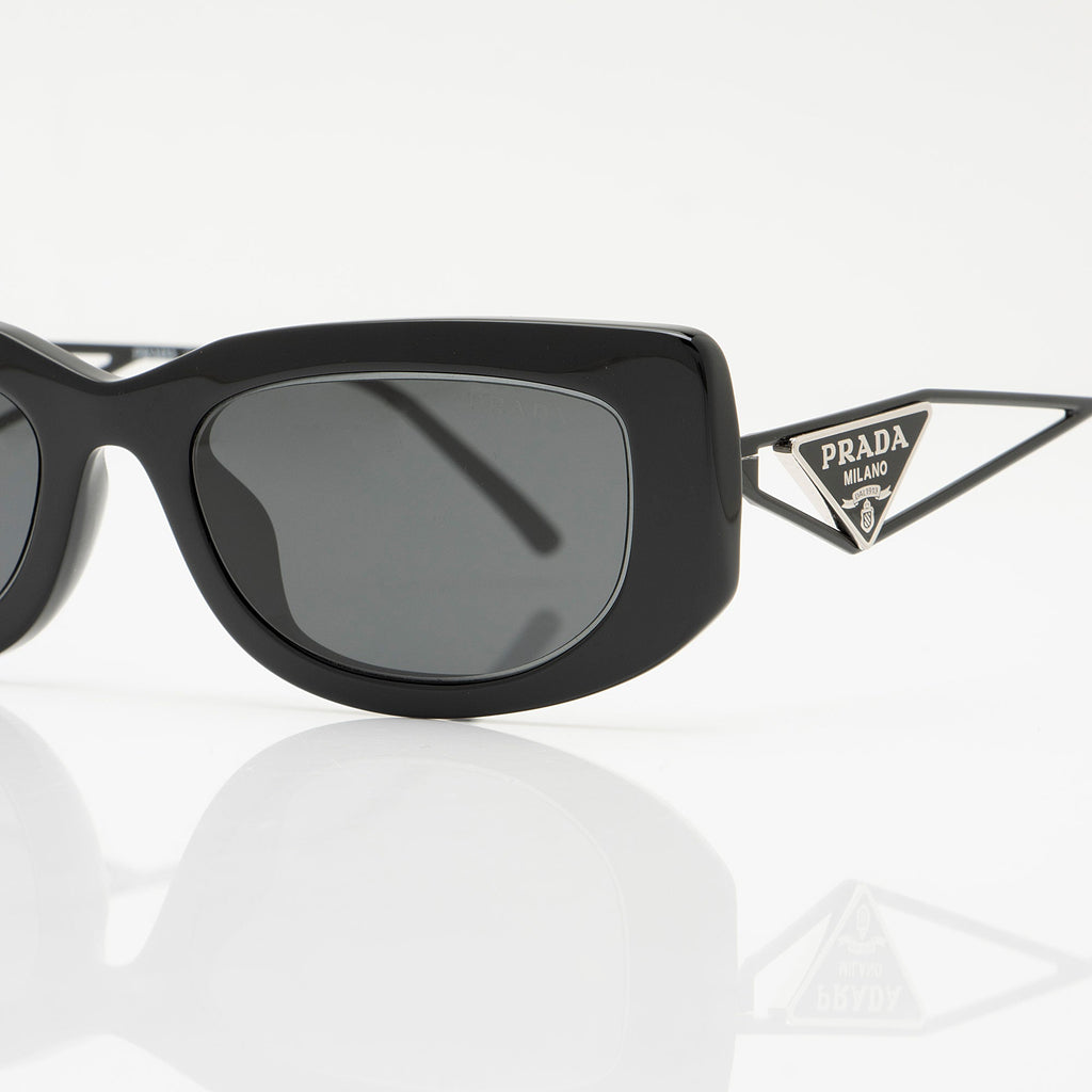 Prada Rectangle Triangle Logo Sunglasses