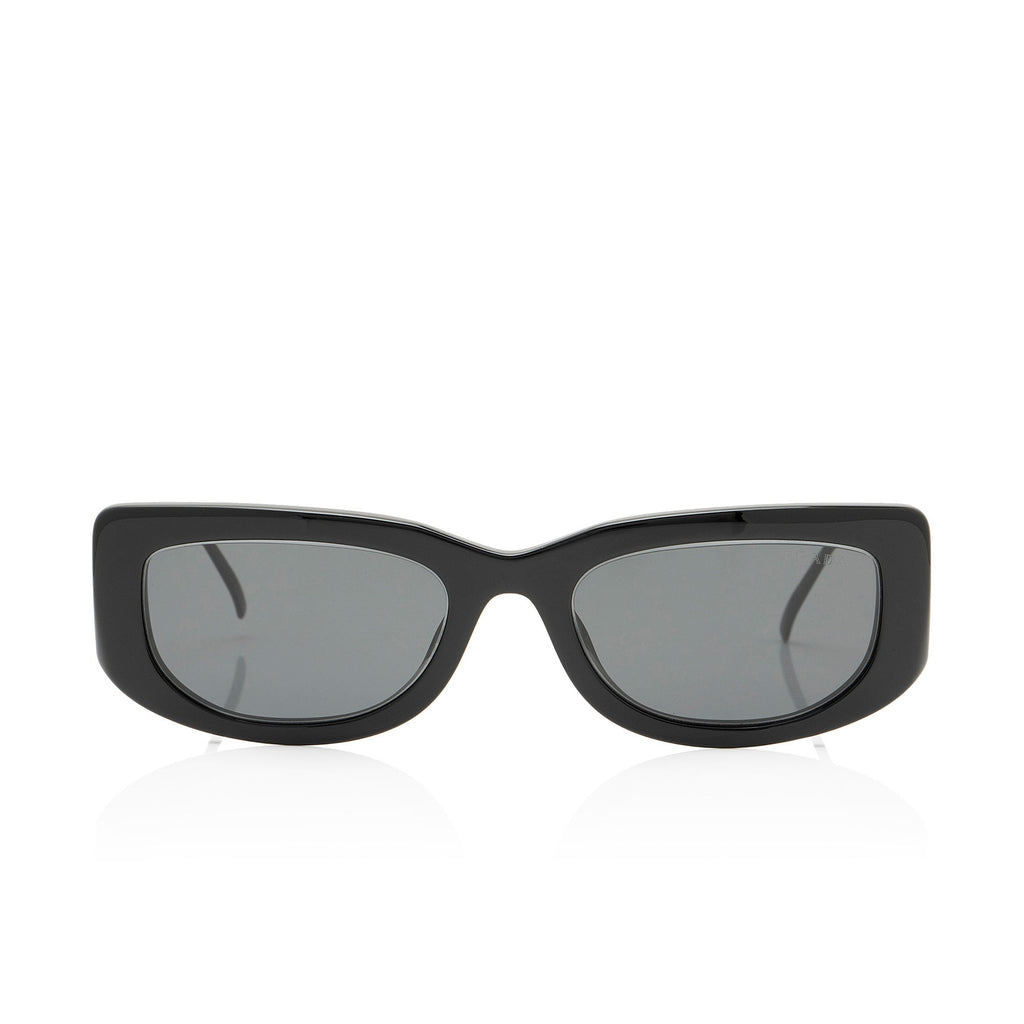 Prada Rectangle Triangle Logo Sunglasses