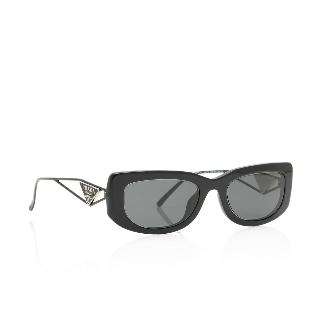 Prada Rectangle Triangle Logo Sunglasses