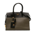 Prada Saffiano And City Calf Esplanade Satchel