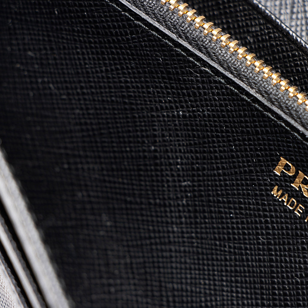 Prada Saffiano Bow Continental Wallet