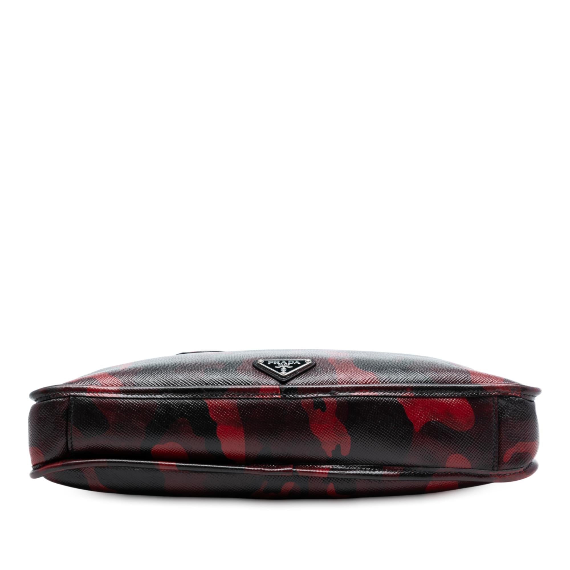 Prada Saffiano Camouflage Print Briefcase