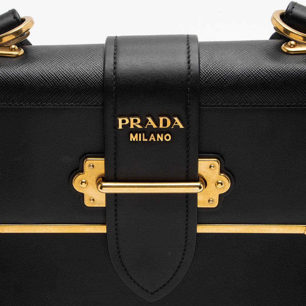 Prada Calfskin Cahier Top Handle (SHF-1Td68q)