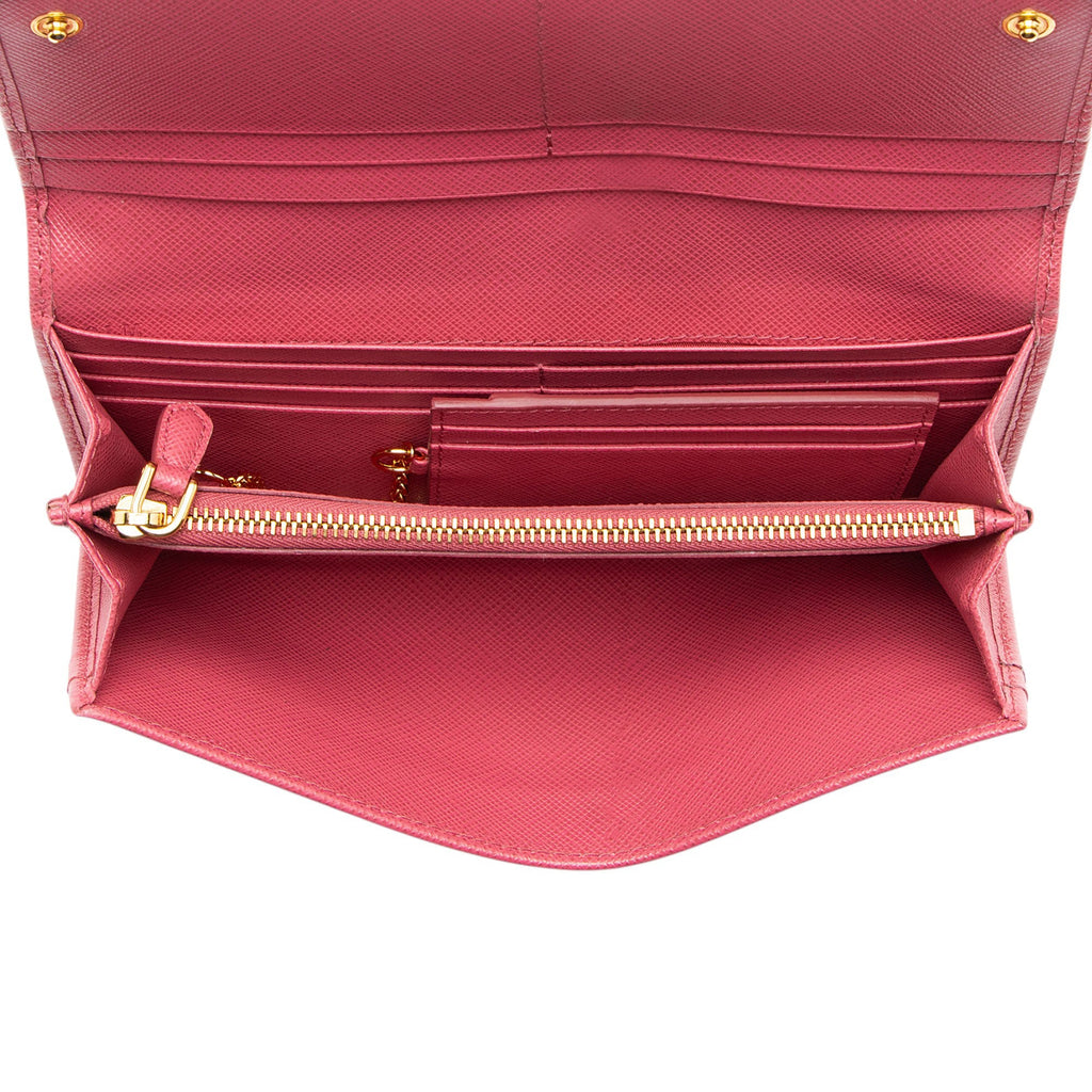 Prada Saffiano Continental Wallet