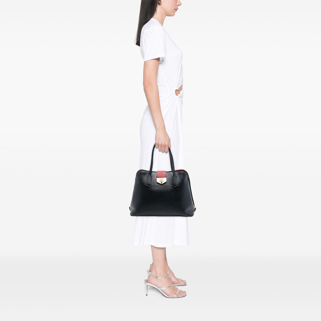 Prada Saffiano Cuir Convertible Top Handle Bag