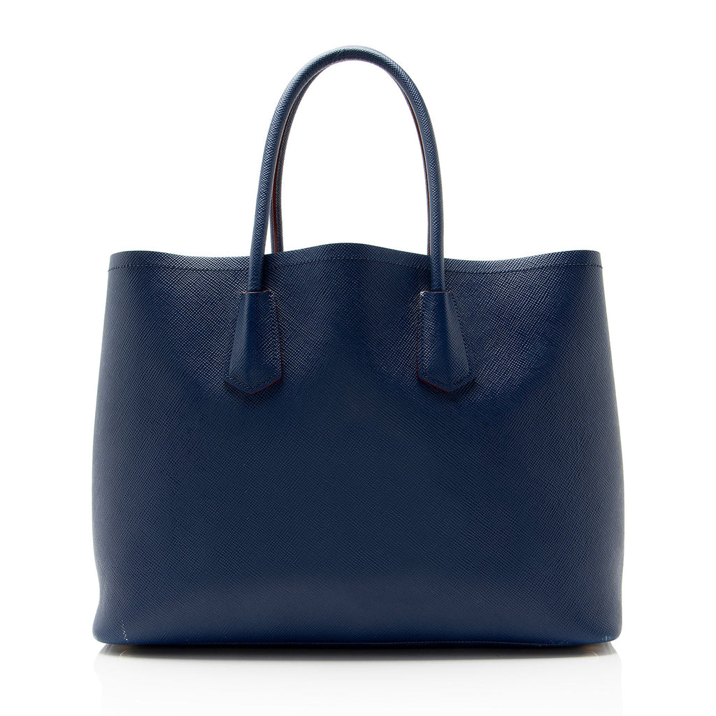 Prada Saffiano Cuir Double Handle Large Tote
