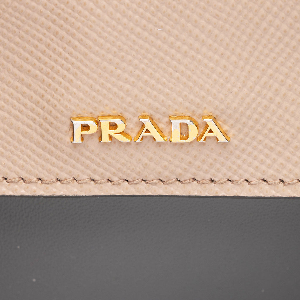 Prada Saffiano Cuir Double Handle Medium Tote
