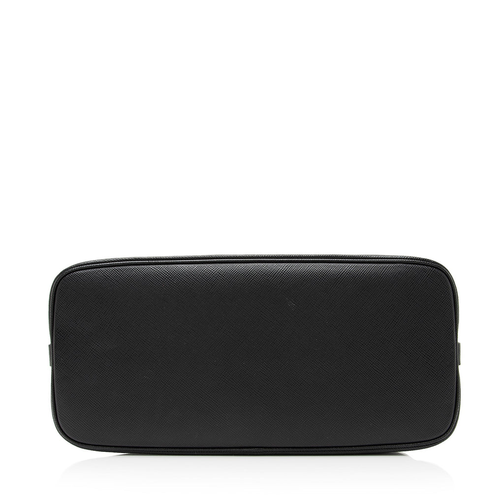 Prada Saffiano Cuir Leather Matinee Shoulder Bag (SHF-23633)