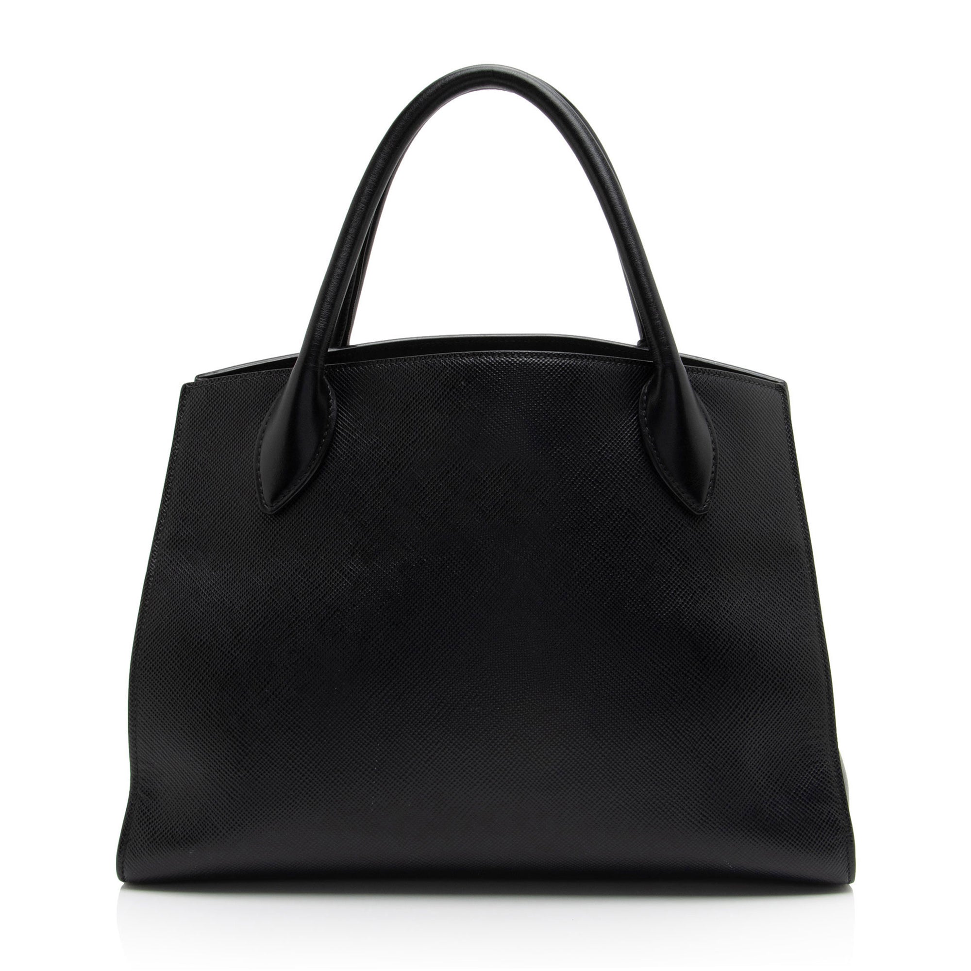 Prada Saffiano Cuir Leather Monochrome Medium Tote