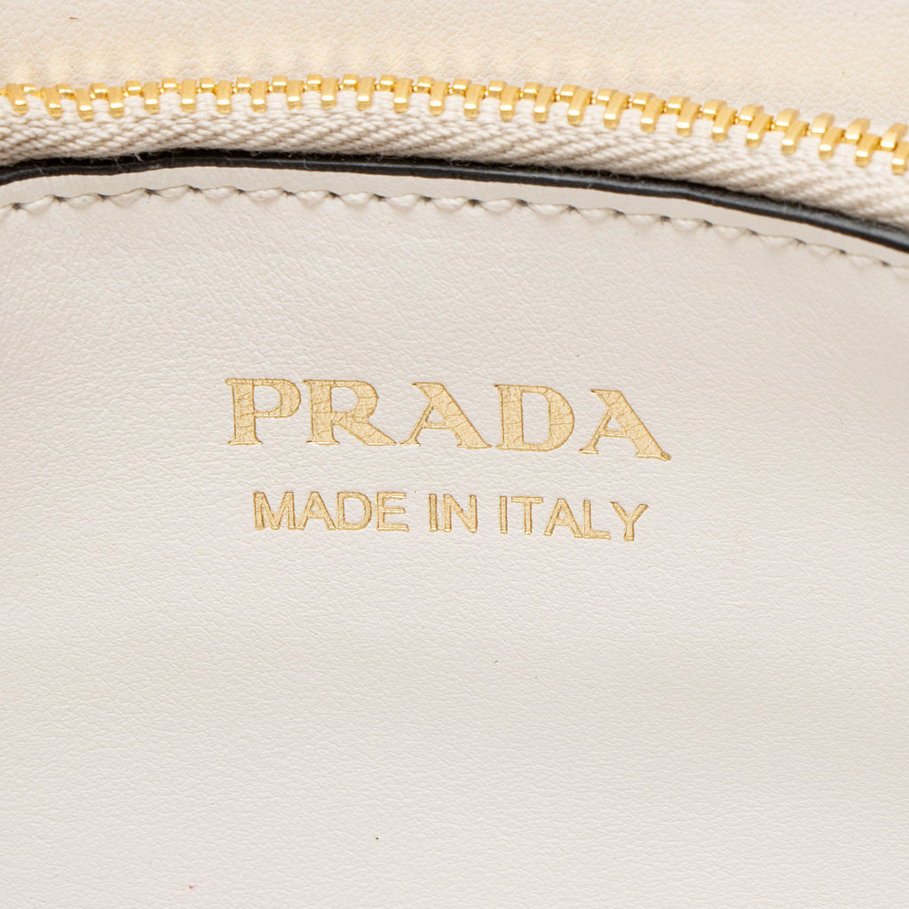 Prada Saffiano Cuir Leather Monochrome Small Tote