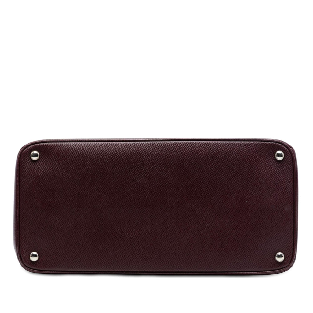 Prada Saffiano Cuir Turnlock Twin Satchel