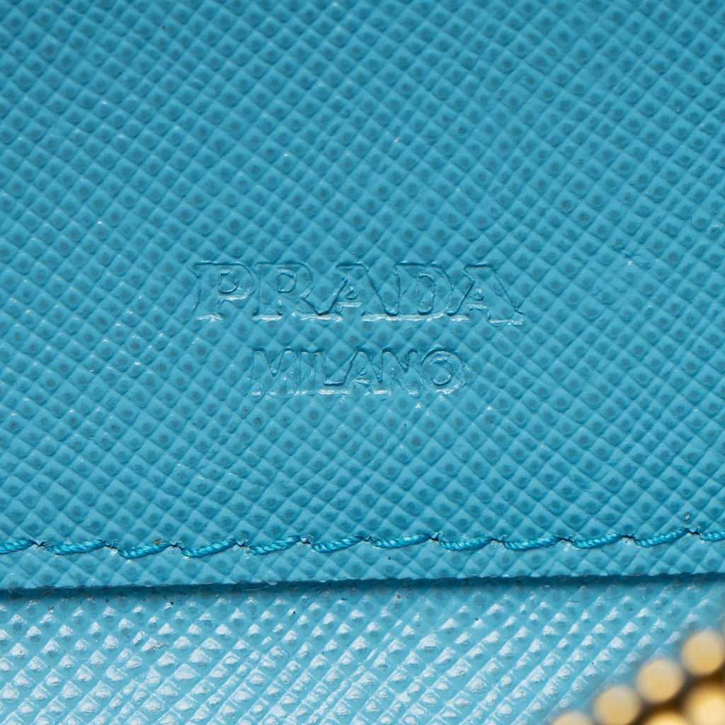 Prada Saffiano Envelope Wallet on Strap