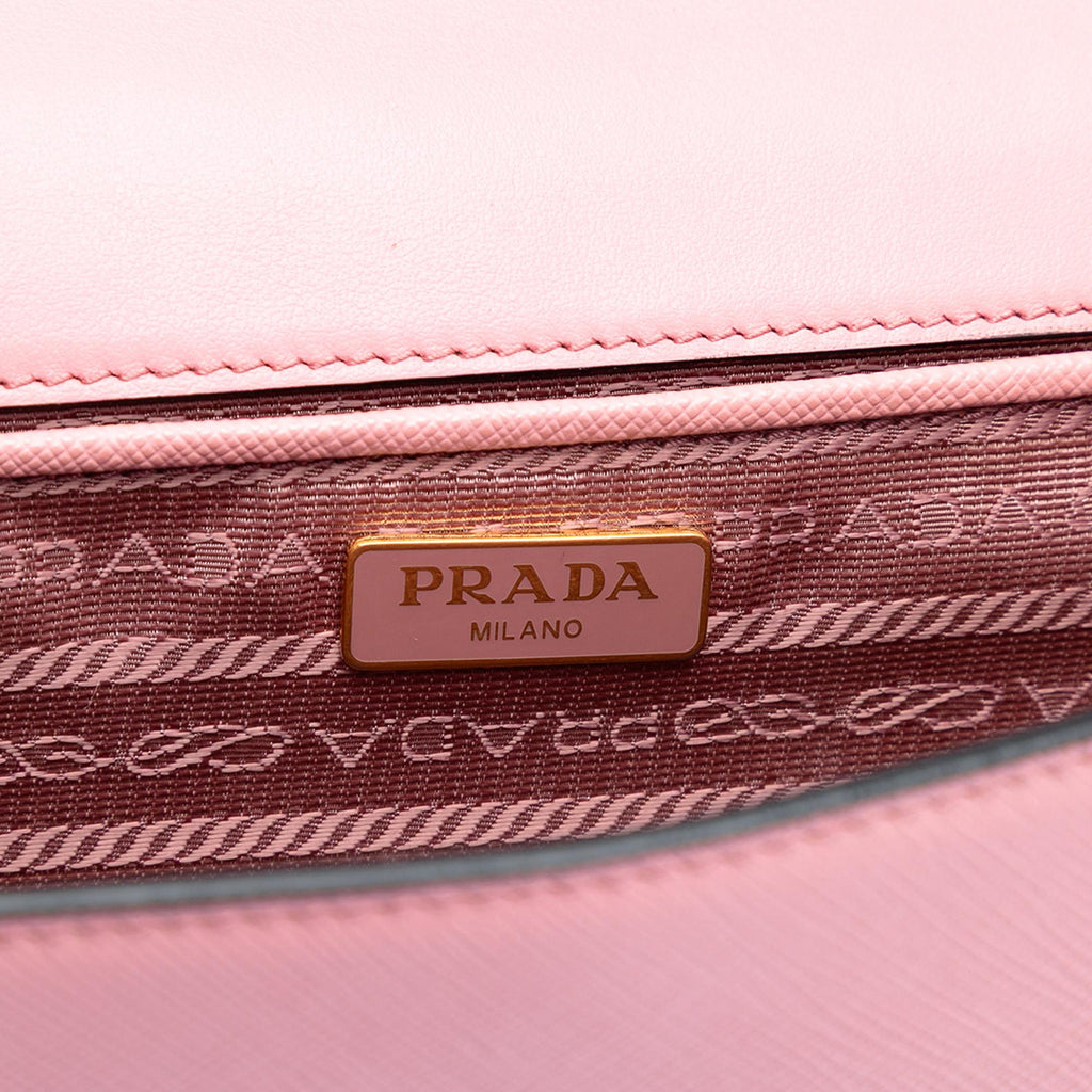 Prada Saffiano Lux Chain Crossbody