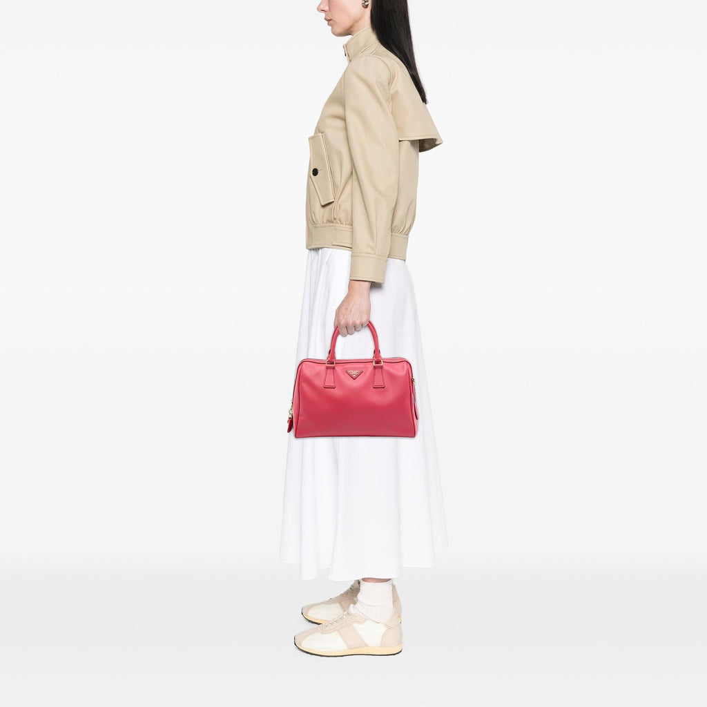 Prada Saffiano Lux Convertible Bowler Bag