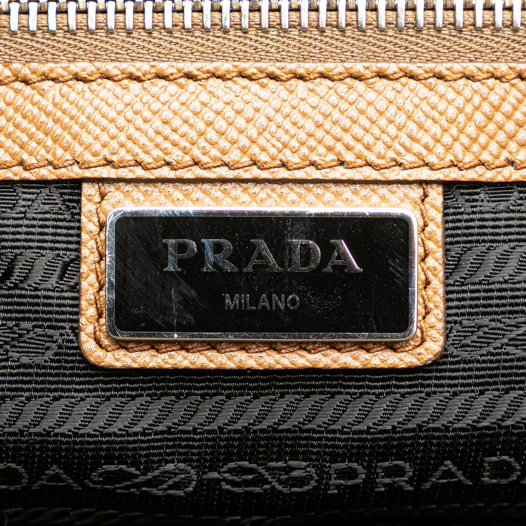 Prada Saffiano Lux Double Handle Shopping Tote