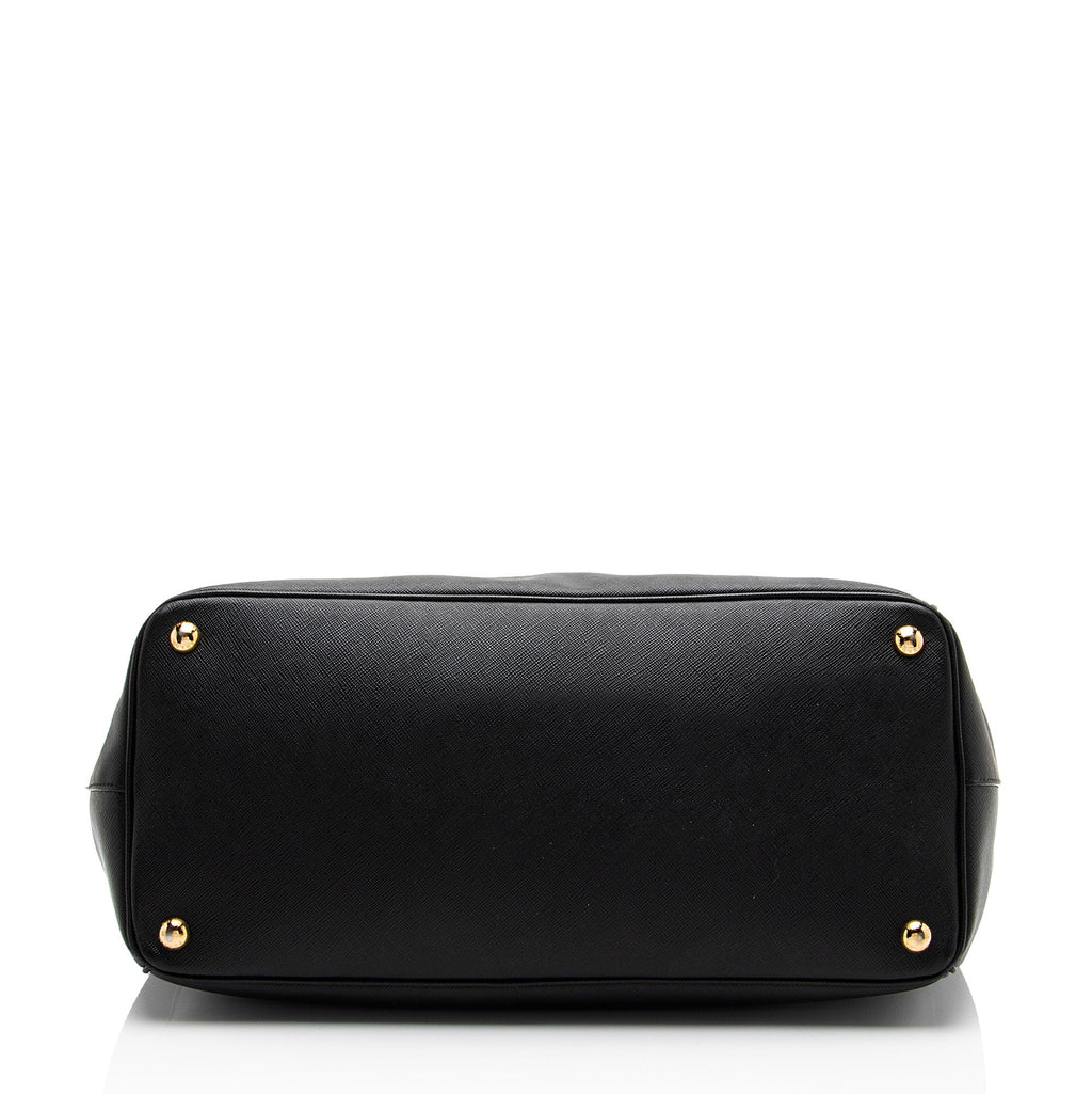 Prada Saffiano Lux Double Zip Large Tote