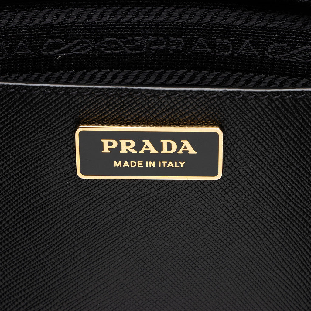 Prada Saffiano Lux Double Zip Large Tote