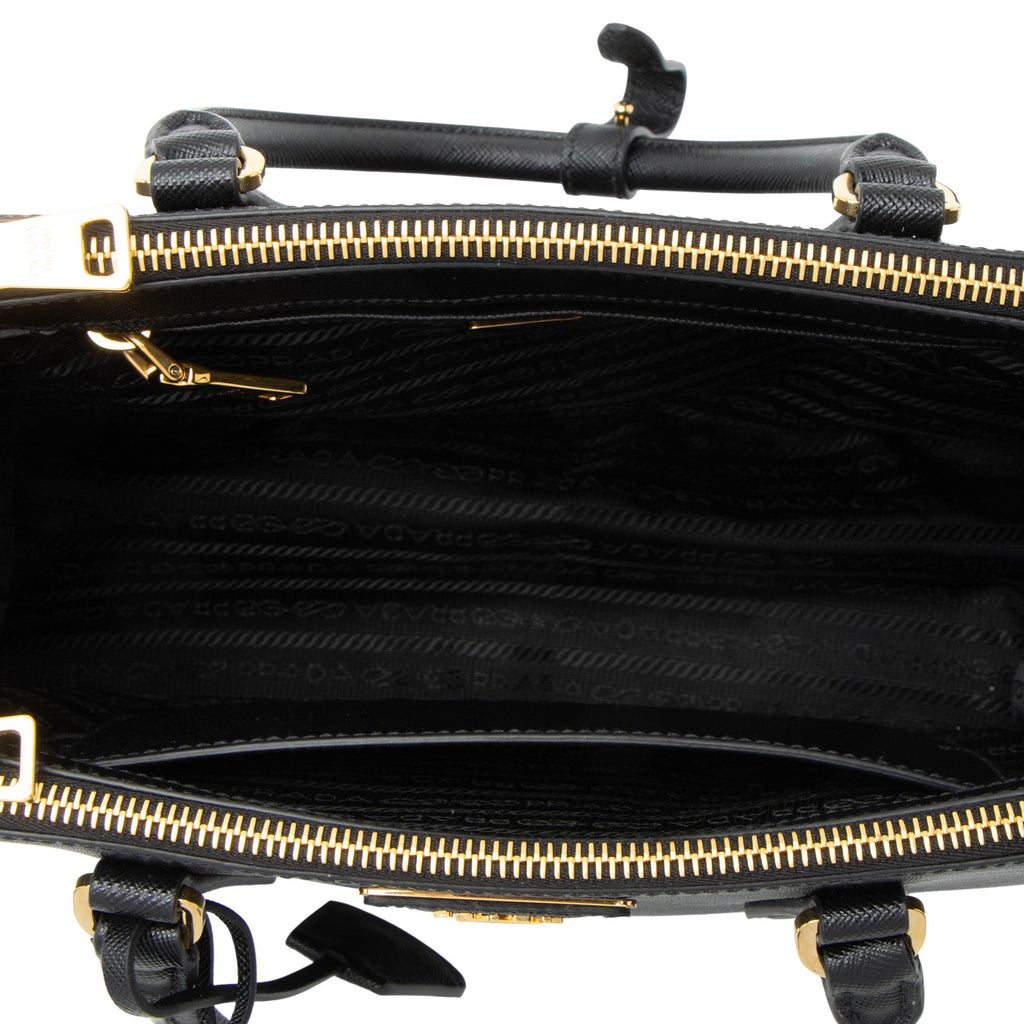 Prada Saffiano Lux Double Zip Medium Tote