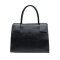 Prada Saffiano Lux Embossed Logo Convertible Tote