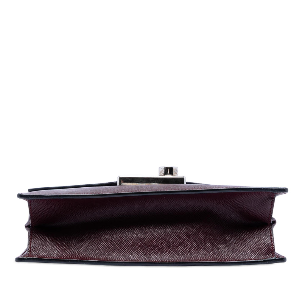 Prada Saffiano Lux Sound Lock Satchel