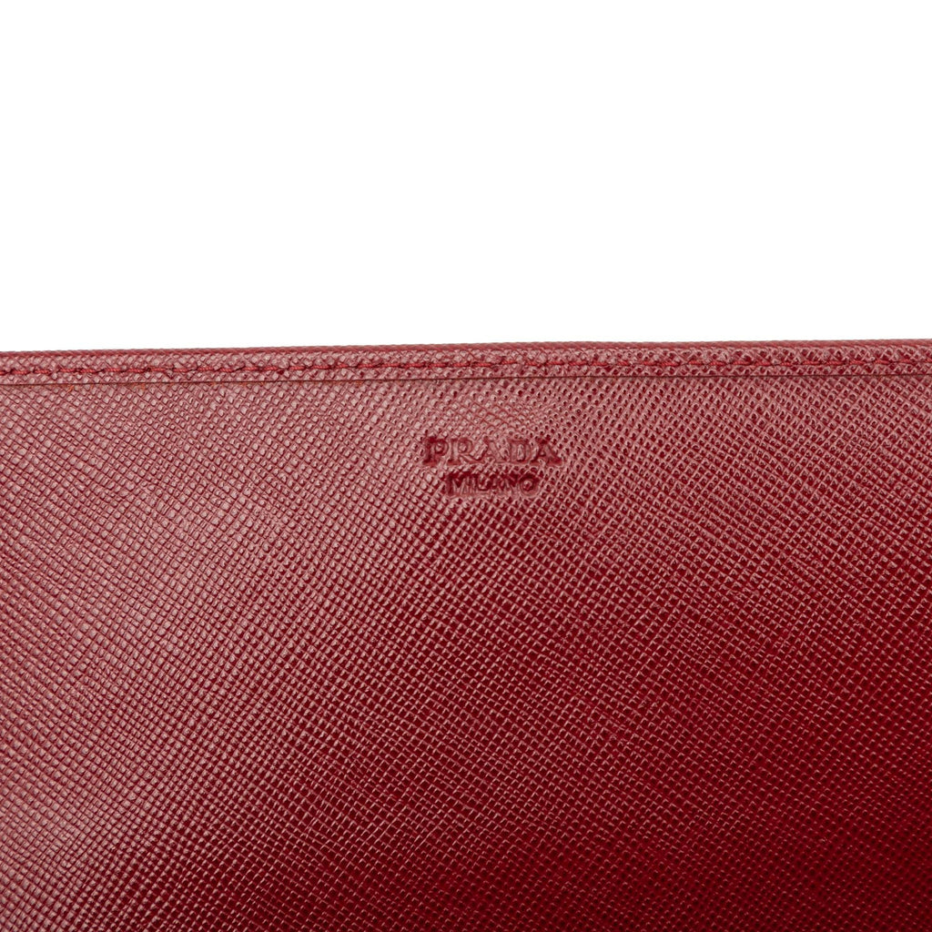 Prada Saffiano Lux Wallet On Chain
