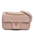 Prada Saffiano Pattina Chain Crossbody