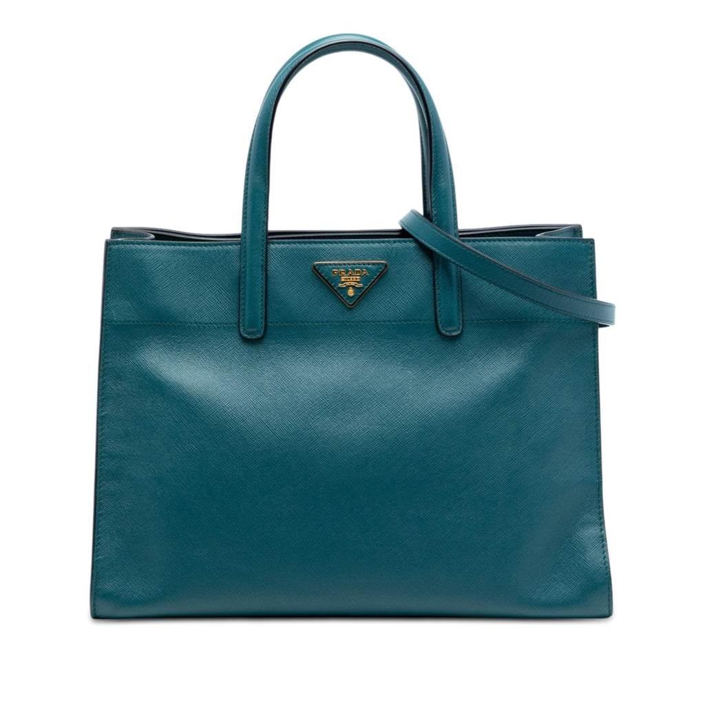 Prada Saffiano Soft Triple Pocket Tote