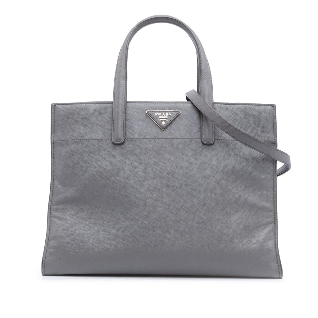 Prada Saffiano Soft Triple Pocket Tote