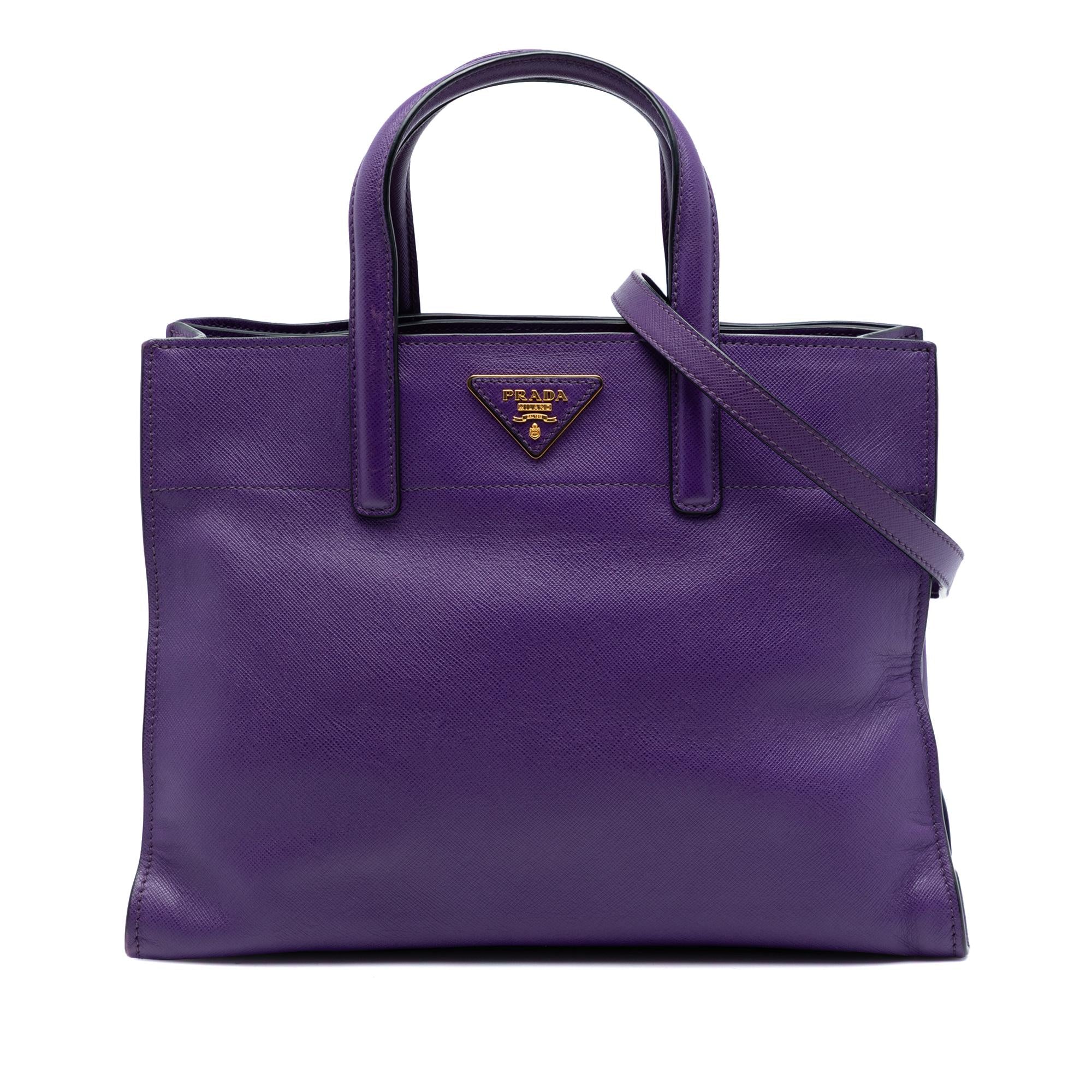 Prada Saffiano Soft Triple Pocket Tote