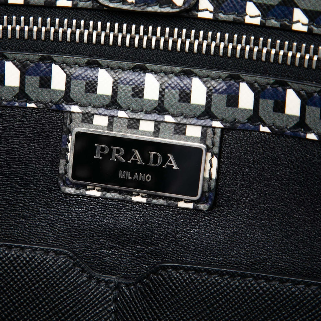 Prada Saffiano Stampato Shopping Tote