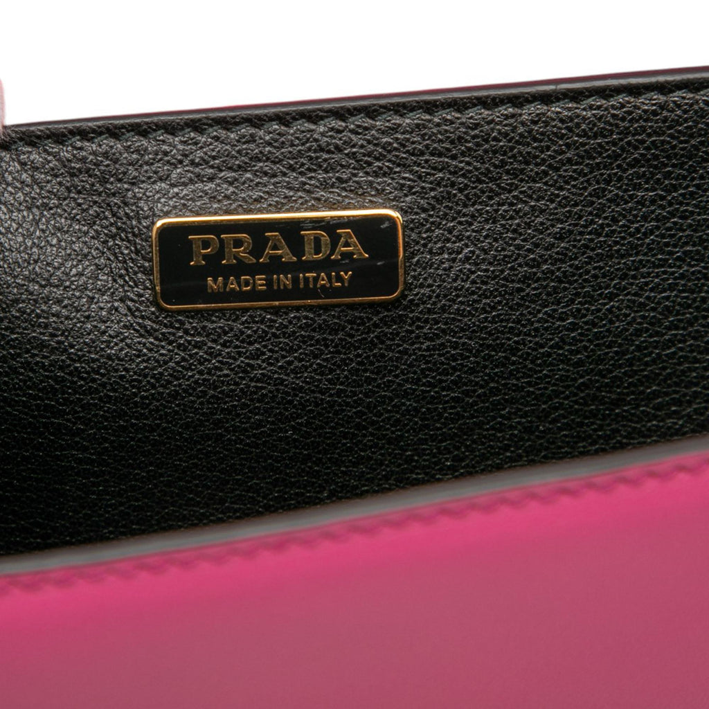 Prada Saffiano Trimmed City Calf Cahier Crossbody