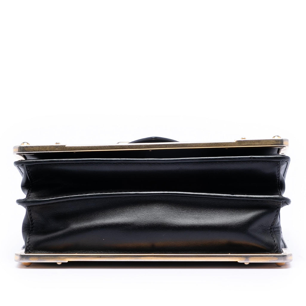 Prada Saffiano Trimmed City Calf Cahier Crossbody