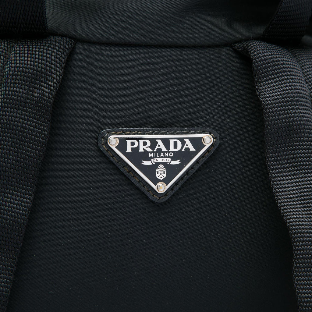 Prada Saffiano Trimmed Tessuto Backpack