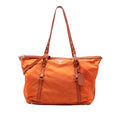 Prada Saffiano Trimmed Tessuto Satchel